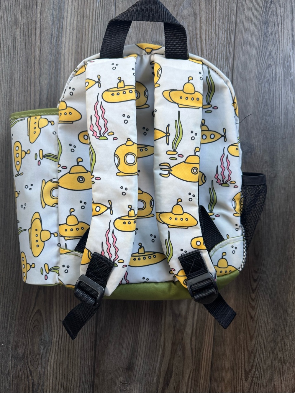 Preschool Daycare Kids Bookbag - Yellow Submarine Print - Picture 3 of 7